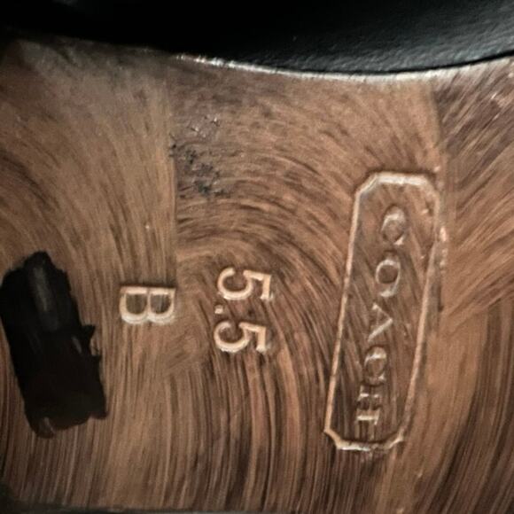 COACH BENITA BLACK SOFT LEATHER FLAT SOLE WOMEN'S TALL RIDING BOOTS SIZE 5 1/2 B - Picture 12 of 16